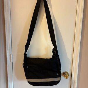 Original Penguin Black and Tan Messenger Bag